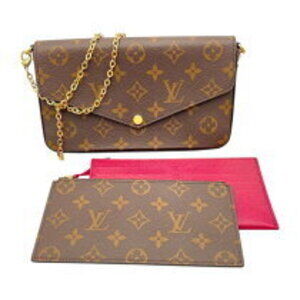Louis Vuitton Pochette Felicie Brown Monogram Canvas Shoulder Bag